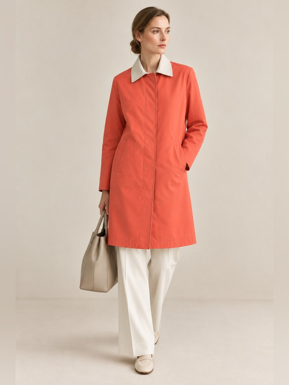 NWT Loro Piana Jaylon Reversible Wind Coat 38 Luxury Minimal Gift Norm Silk Cozy